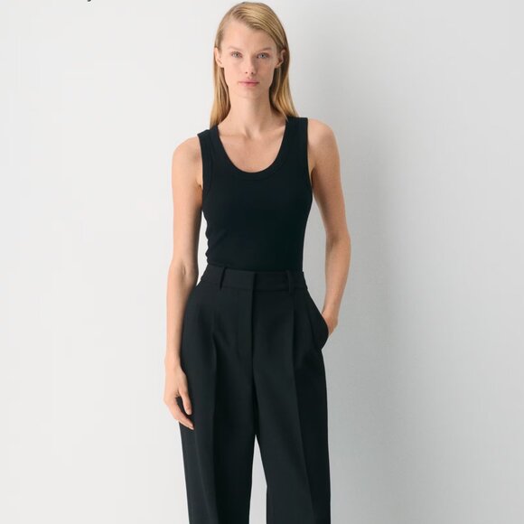 Aritzia Wilfred The Effortless Pant - Crepette in Black, Size 6 - Picture 1 of 7